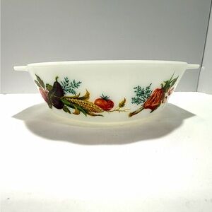 Vintage JAJ Pyrex Tuscany Casserole Dish Market Garden